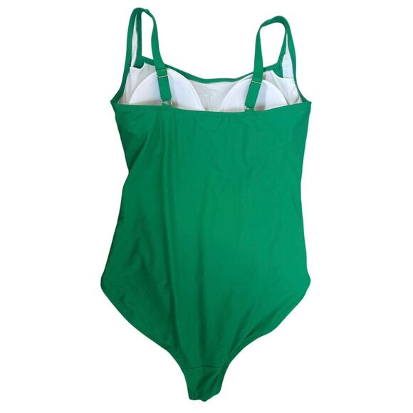 New Hilor One Piece Green Swimsuit Plus Size 18 - Picture 4 of 6